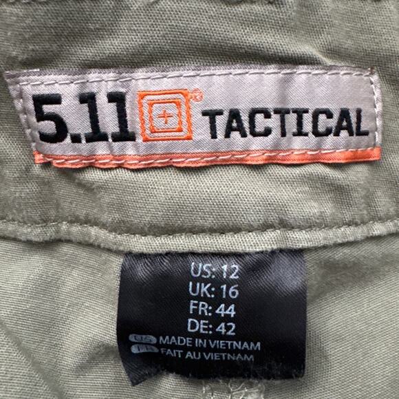 5.11 Tactical Womens Eden Shorts 5" Inseam Army Green SZ 12 Gorpcore Performance - Picture 9 of 11